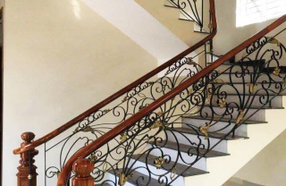 Cầu thang sắt nghệ thuật Châu Âu MDSCA06